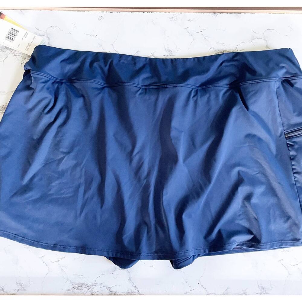 Beach House Emma Navy Blue Swim Skort - 20W - NWT - Picture 10 of 10
